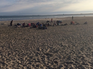 Ochtendtraining op het strand